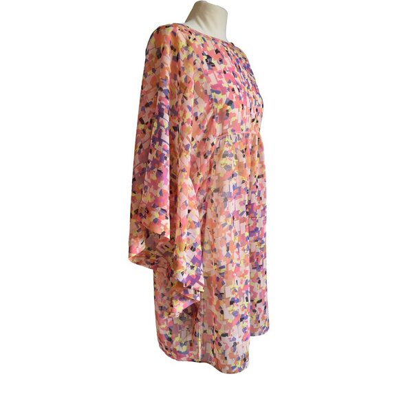 Trina Turk Kaftan Kimono Dress Size 10 Boho Resortwear Tropical  Glam - Picture 2 of 10